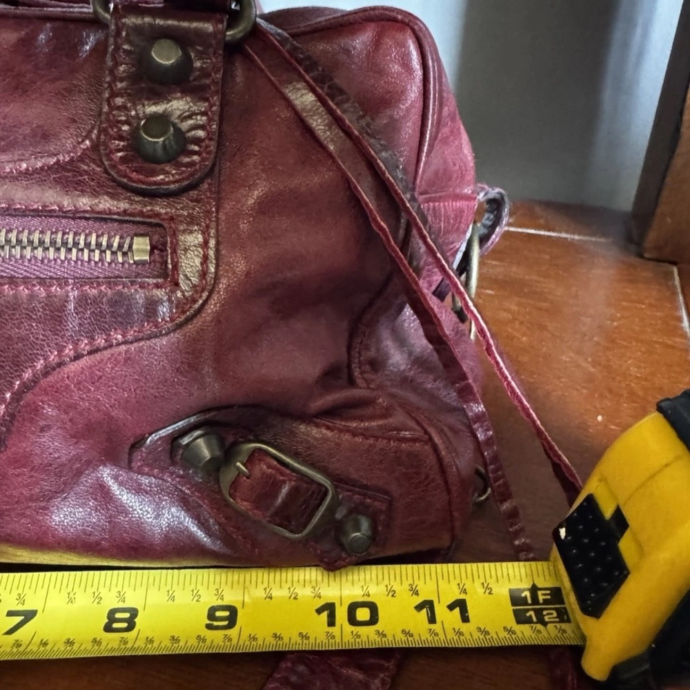 Balenciaga Burgundy Box Bag - Picture 13 of 15